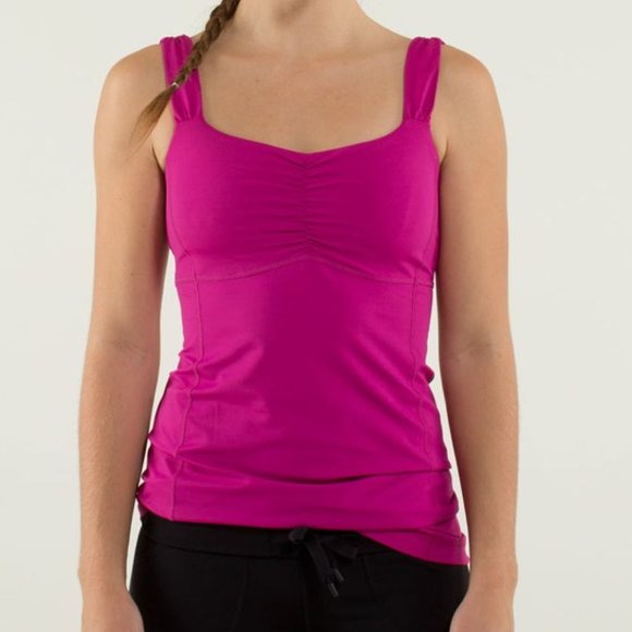 Lululemon Aria Tank II in "Raspberry"- Sz. 6 - Picture 2 of 12